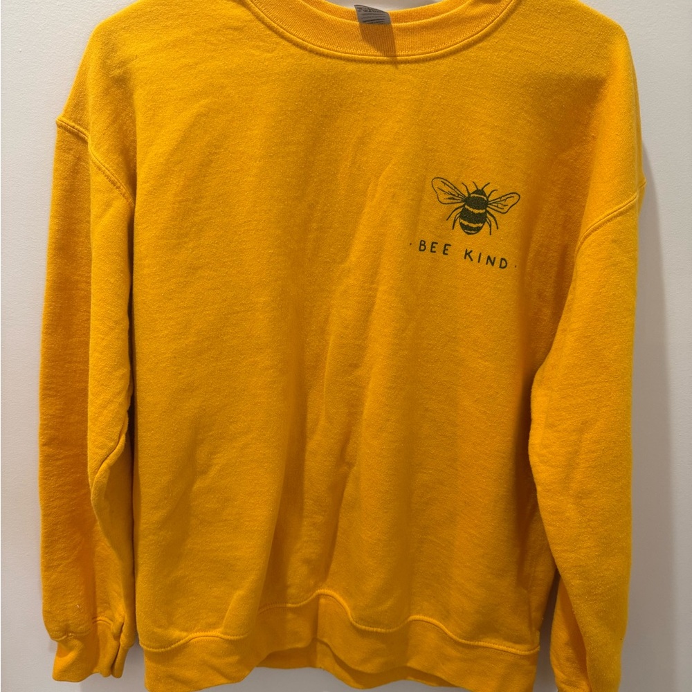 Bee Kind Yellow crewneck